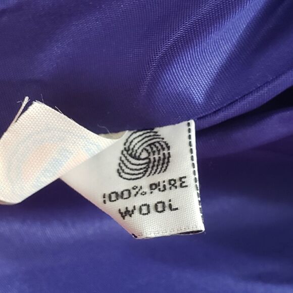 Braefair Vintage Royal Blue 💯% Pure Wool Coat Sz 9/10 ILGWU - Picture 13 of 14